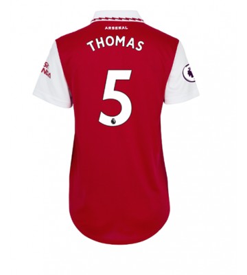 Arsenal Thomas Partey #5 Hjemmedrakt Kvinner 2022-23 Kortermet